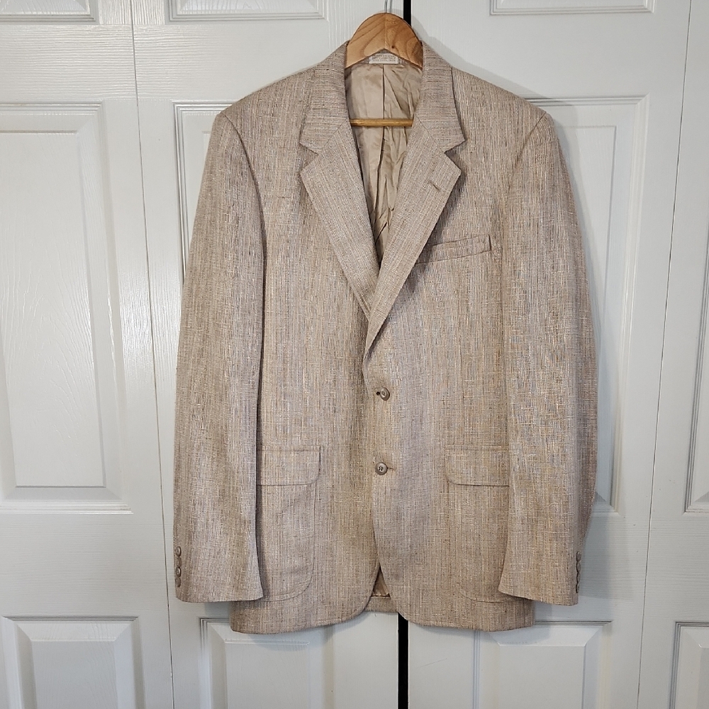 Vintage Harvard Clothes Mens Tweed Sports Coat Size 43 Suit‎ Jacket Academia